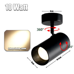 STARLIGHT TANPA RELL/LED SOROT LAMPU/SOROT SPOTLIGHT COB SPOT LIGHT/LED LAMPU CAHAYA PUTIH / KUNING 10W / 20W/BODI HITAM/PUTIH