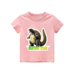 Kaos anak uniseks laki laki baju tshirt anak usia 2-12th cowok cewek atasan lengan pendek gambar anomali durian fruit