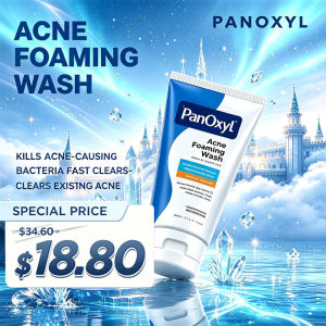 PanOxyl Acne Foaming Wash Benzoyl Peroxide 10% Maximum Strength Antimicrobial 156g.