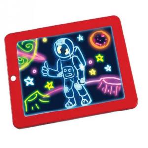 3D Magic Drawing Pad 8 Light Effects Puzzle Board 3D Sketchpad Tablet Creative Kids Pen Gift LEDs Lights Glow Art Drawing Toys
