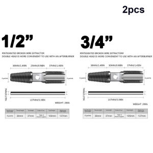 ⭐️【Local warehouse+COD】⭐2 In 1 Faucet Water Pipe Triangle Valve Screw Extractor Damaged Broken Wire Water Pipe Bolt Remover Multipurpose House Drill Bit