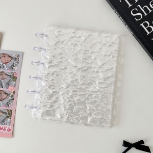 PERPE Mushroom Hole Photocards Holder Transparent Vertical Photo Album Simple Loose Leaf Idol Card Collection Binder