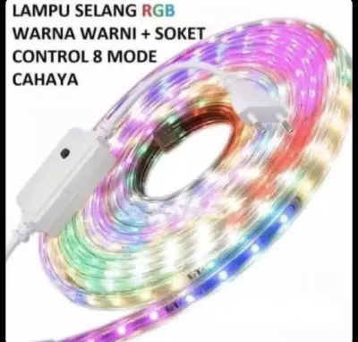 Lampu LED STRIP SELANG 3528 2835 10M 220v 10 M MERAH+PUTIH