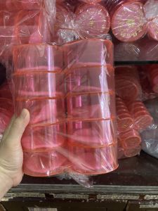 Hộp nhựa hồng đựng vànghộp mica trong đựng trang sức hộp mica đựng simen 1 lốc 10 hộp