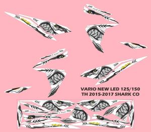 STIKER STRIPING DECAL VARIO NEW LED 125/150 TH 2015-2017 SHARK CO