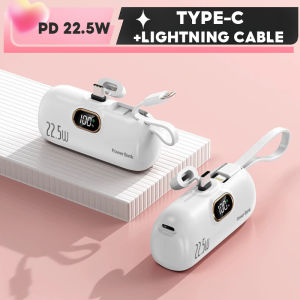 22.5W Fast Charging Mini Power Bank 5000mAh Portable Charger For IP & Android
