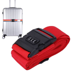 Baggage Belt Travel Rainbow Adjustable Luggage Suitcase Strap with Coded Lock Secure Lock Safe 1.7m Belt Strap