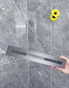 [SG INSTOCK] Premium Grey Towel Rack Toilet Rack Bathroom Storage Wall Mounting Free Drilling