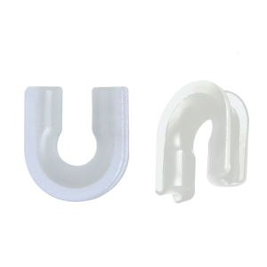 20pcs U-Shape Line Protections Connector Fishing Thimbles Plastic Terminal Tackle Thimbles Fishing Accessory