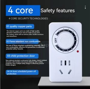 Multifunctional timer socket countdown 24-hour timer switch socket