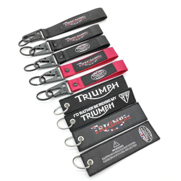 Triumph Ribbon Key Chain Motorcycle Keychain Culture Modification Olecranon Key Chain Racing ...