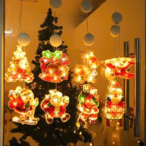 Đèn led họa tiết giáng sinh đèn trang trí decor không khí noel đèn nhiều màu sắc treo cây thông-Happy Life 4Kid