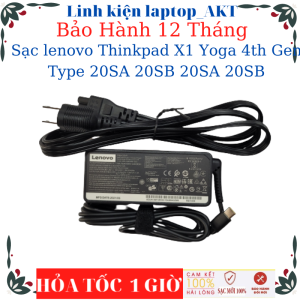 Sạc laptop lenovo Thinkpad X1 Yoga 4th Gen Type 20SA 20SB 20SA 20SB- Sạc Lenovo 20V-3.25A-65W Type C