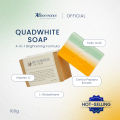 BIOESSENCE Advanced Brightening 4-in-1 Quadwhite Soap 100g | L-Glutathione, Carica Papaya Extract, Kojic Acid, Vitamin C  | for Brighter and Smoother Skin. 