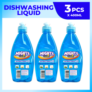 Mighty Clean Dishwashing Liquid Antibacterial 400ml x 3 pcs - 400ml DWL blue 3pc - 3PCS BUNDLE400ML
