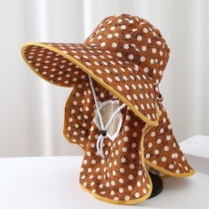PLNBFG Wide Brim Face  Sun Hat Breathable UV Protection Tea Picking Work Hat Fashion Lightweight Fishermans Hat Summer Outdoor
