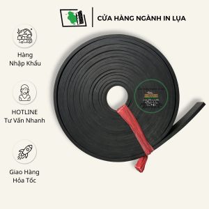 Lưỡi dao gạt mực in lụa cao su đen dài 4 mét