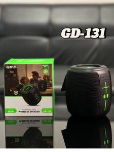 ลำโพงบลูทูธ รุ่น GD-131 มีสายหิ้วพกพาง่าย รองรับ TF USB P.M.P.O 100W เสียงดีเบสแน่น กำลังขับ10W  ลำโพงยอดฮิต ความจุแบตเตอรี่1200mAh