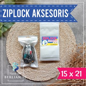 Plastik Ziplock 15x21 - Plastik Klip Aksesoris - Plastik Klip Putih ZIpper-Plastik Snack-Plastik Clip Souvenir Murah