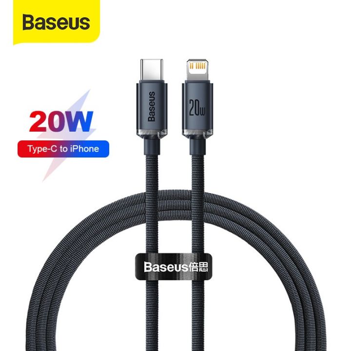 Baseus Original Kabel Data Charger Crystal Shine 20W Type C to