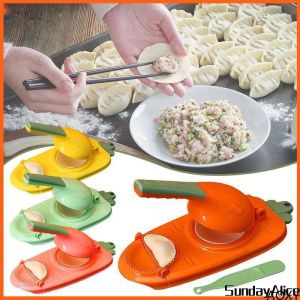 Sunday Alice 2 In 1 Dumpling Mold Dumpling Mold Maker 2 In 1 Mold Set Dumpling Molder Big Size Dumpling Wrapper Dumpling Crust Pressure Machine Shaomai Wrap Mold Maker Shumai Dough Forming Tool