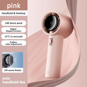 Turbo fan Mini fan Rechargeable GS5 fan Strong wind 100 wind speed Digital display FAN Handheld fan