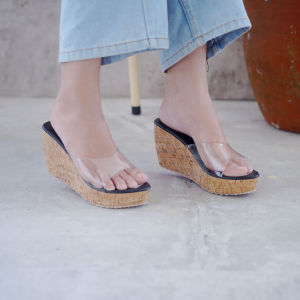 Sabiya Boutique Aruna Wedges Sandal Wanita 9 cm