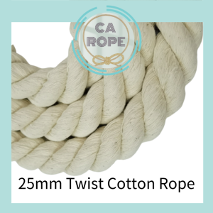 READY STOCK 25MM TWIST COTTON ROPE