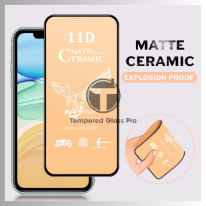 Tempered Glass Full Cover Ceramic Matte Non-Packing - Harga Grosir Minimal 20 pcs