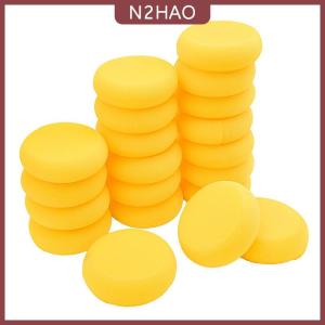 N2HAO 10Pcs Trẻ Em Của Sơn Vòng Tổng Hợp Màu Nước Nghệ Sĩ Bọt Biển Cho Bức Tranh Thủ Công Gốm Vàng Vòng Bánh Miếng Bọt Biển