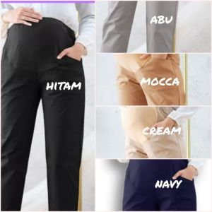 Celana Hamil Kerja Ukuran Standar Dan Jumbo Bahan Cotton Combed Premium