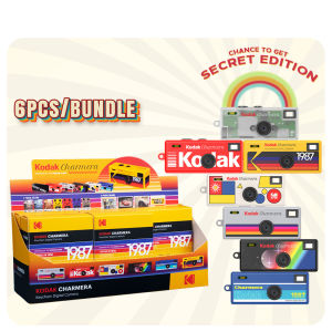 Kodak Charmera Keychain Pocket Sized Digital Camera Bundle – Retro Mini Collectible | 1080p Video 30fps | Built-in Flash | Creative Filters & Frames Presets | USB-C Rechargeable for Photography Trendy Style