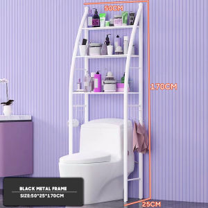 3 Tiers Bathroom Shelves CR Organizer Rack Toilet Cabinet Shelf Balcony Washing Machine Storage Organizer