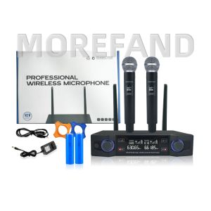 Wireless microphone 4002-58V2T UHF 80M - 2 Mic Long Battery Life Free Shipping Across Indonesia