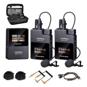 COMICA BoomX-D Wireless Lavalier Microphone Support Internal Recording for Cameras Camcorders Smartphones
