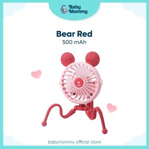 Babymommy👶LED Light Rechargeable USB Fan Stroller Fan Mute Portable Octopus Fan Hand Fan Bladeless Fan Kipas 婴儿车风扇