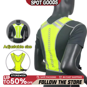 【SPOT GOODS】High Visibility Reflective Safety Vest Motorcycle Night Running Jogging Gear Enhanced Visibility Protective Wear Reflective Vest Cycling Warning Visibility Vest Reflectorized Vest For Motorcycle Security Safety Vest Road Workwear