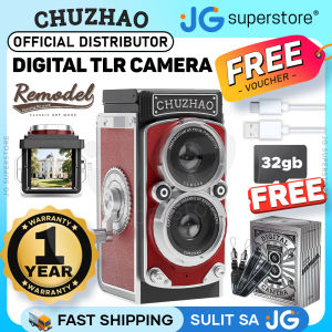 CHUZHAO 12MP TLR Digital Twin Lens Reflex Retro Style Toy Camera with 1080p FHD Video 1.54" Top View IPS HD Screen 32GB MicroSD Storage USB Type-C Port Rechargeable Li-ion Battery for Still Shots Videography Vintage Aesthetic | JG Superstore