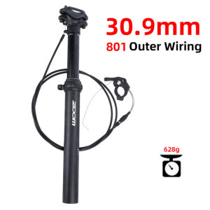 Zoom Dropper ความสูงของเบาะนั่งปรับได้ภายในภายนอกจักรยานเสือภูเขา Dropper Seatpost 100มม. 27.2เดินทาง/28.6/30.0/30.4/30.8/30.9/31.6/33.9Mm Seatpost