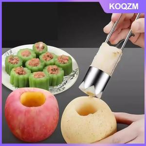 KOQZM Stainless Steel Fruit Core Remover Apple Pear Bell Peppers Pitter Extractor Tool Versatile Vegetable Core Puller Kitchen Gadgets