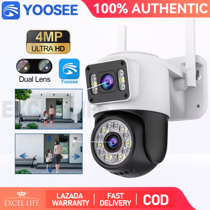 Yoosee Y16 Outdoor Cctv 4k 4mp Dual Lens Wireless Wifi Waterproof Hd 