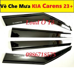 Vè Che Mưa Xe KIA Carens 2026-26 Mẫu Vè Đen Thái Dày Cao Cấp Bộ 04 Thanh Vè Dày Dặn Sẵn Keo Dán 3M
