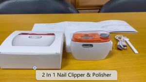 Automatic Nail Clipper Trimmer 2 in 1 Electric Nail Clipper and er Electric Baby Nail Clippers with LightUSB Rechargeable Suitable for BabiesWomen ManicureKids Adults and Seniors