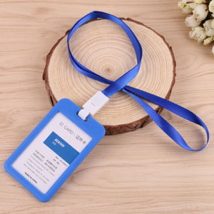 ป้ายห้อยบัตร+สายคล้องคอ บัตรนักเรียน/ป้ายห้อยบัตรพนักงาน พลาสติกอย่างดี ที่ใส่บัตร บัตรนักเรียน