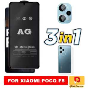 PAKET 3 INC 1 TEMPERED GLASS MATTE ANTI MINYAK FOR XIAOMI POCO X5 PRO 5G / POCO F5 / XIAOMI POCO X5 5G / POCO M5S 9H MATTE GLASS
