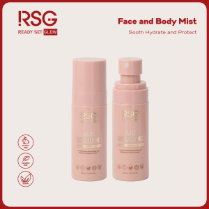 [ BEST SELLER ] READY SET GLOW RSG Badass Face and Body Mist | SPF 20 | Hydrating Cooling Moisturizer for face | Anti Acne |  Oil Control | Infused with Niacinamide | Perfect for oily dry sensitive skin | Repair Barrier | Local Makeup Brand