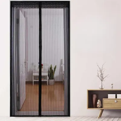 Tirai Pintu Model Magnet Anti Nyamuk Bahan Tebal Ukuran 100x210