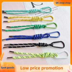 ✨QK shop✨ Nylon Handmade Rope Keychain Y2K Fashion Bag Pendant Jewelry DIY Colorful Pendant Gift