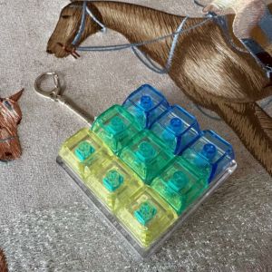 RISEDOT ปุ่มกุญแจ ฟิดเจ็ตคีย์เชน คีย์บอร์ด DIY คีย์แคป ฝาครอบแป้นพิมพ์แบบนิ้ว ผ่อนคลาย ผ่านเวลาไป ของเล่นบีบ ผู้ใหญ่