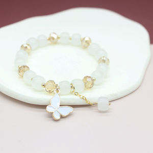 Corinna Colorful Crystal Elegant Butterfly Pendant Bracelet Women Creative Jewelry Fashionable Gifts Butterfly Bracelet for Women